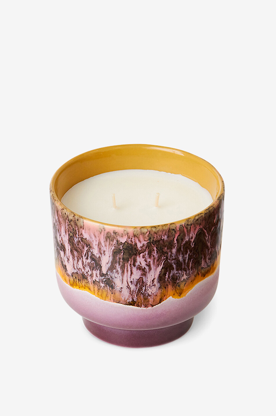 HKLIVING Bougie parfumée en céramique émaillée Cape Town Maison MULTICOLORE 2
