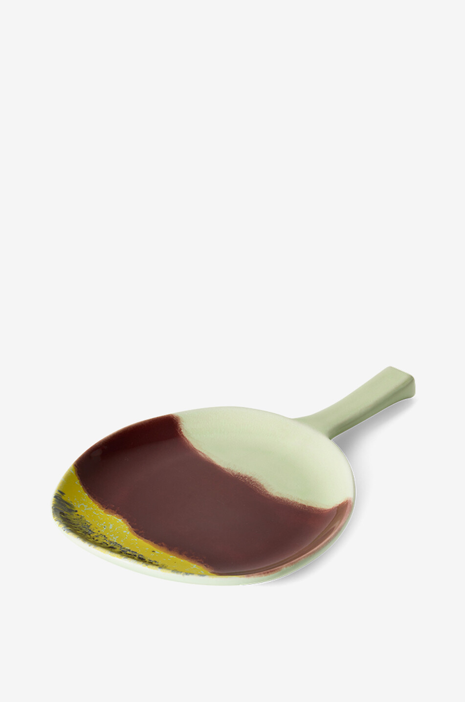 HKLIVING Ceramics Cherry 70s glazed stoneware serving platter with handle Home MULTI COLOURED 2