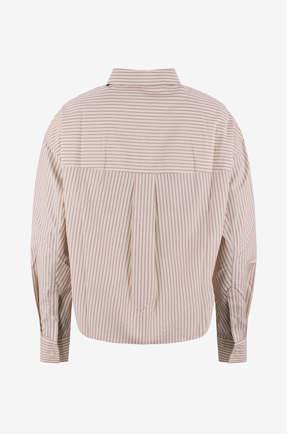 KALLMEYER Tegan striped cotton poplin oversized shirt Women RED 2