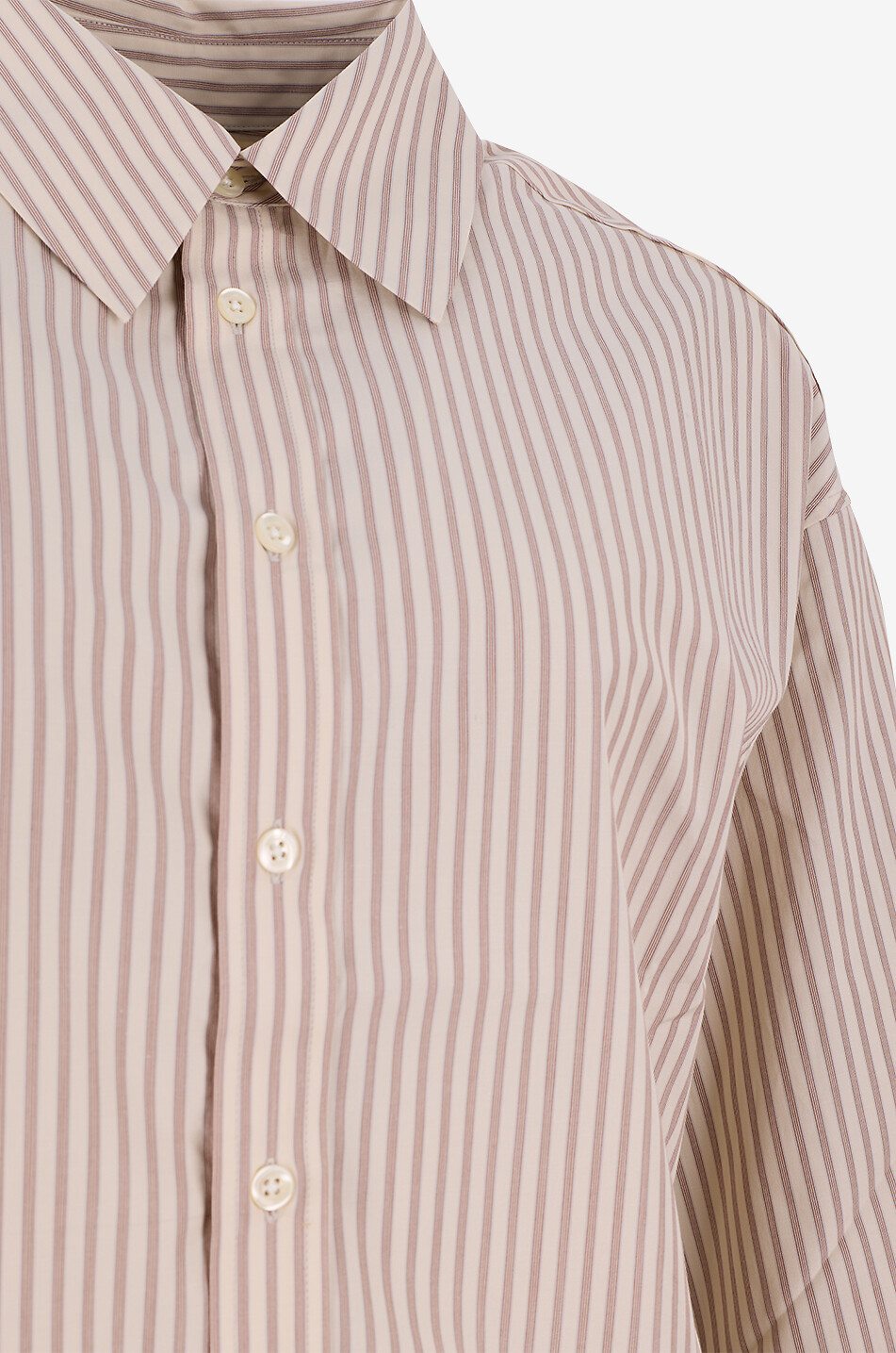 KALLMEYER Tegan striped cotton poplin oversized shirt Women RED 3