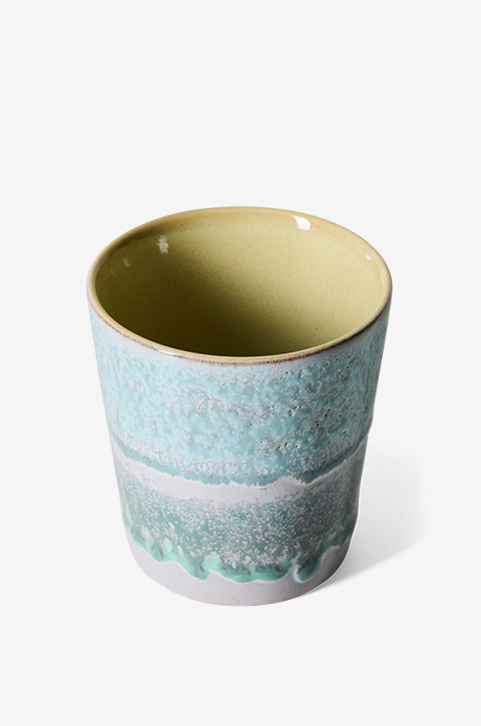 HKLIVING Tasse à café en grès émaillé Ozon Maison BLEU CLAIR 2