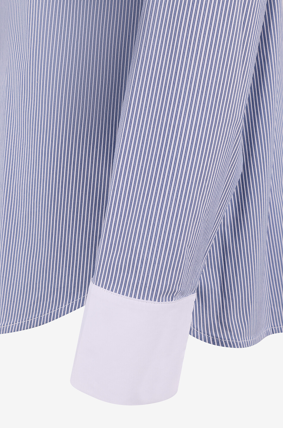 YC MILANO Striped A-line long-sleeve shirt Women BLUE 5