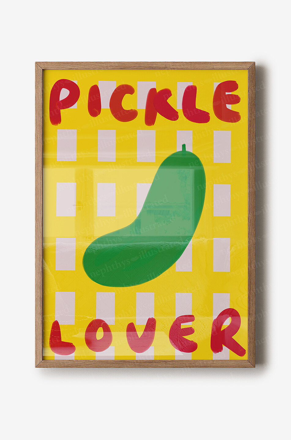 Affiche sur toile format A3 Pickle Lover A3