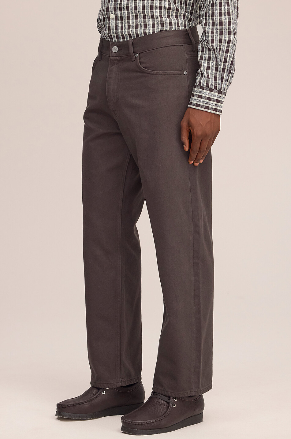 NN07 Jean droit en coton organique Otis Homme MARRON FONCÉ 3