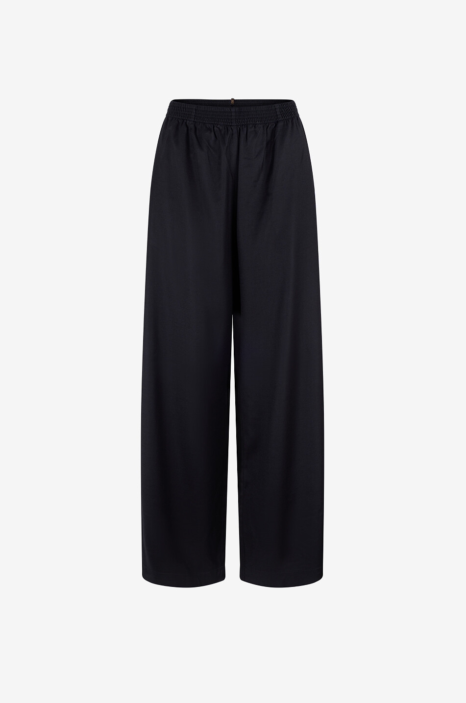 FABIANA FILIPPI Straight-leg elasticated-waist trousers in blended virgin wool Women BLACK 1