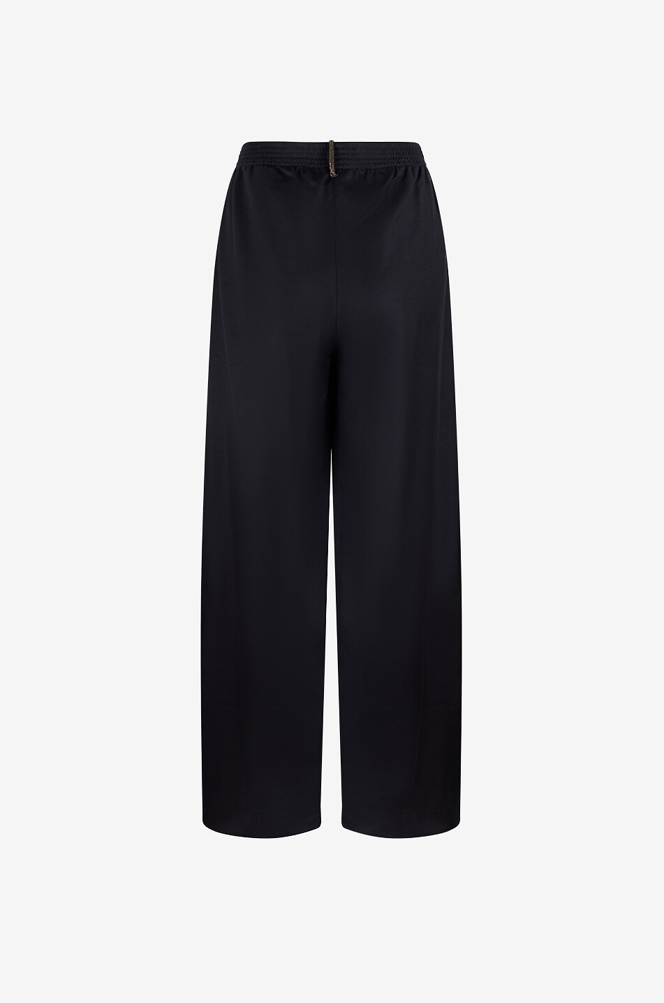 FABIANA FILIPPI Straight-leg elasticated-waist trousers in blended virgin wool Women BLACK 2