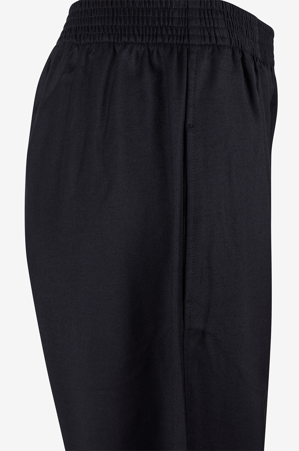 FABIANA FILIPPI Straight-leg elasticated-waist trousers in blended virgin wool Women BLACK 3