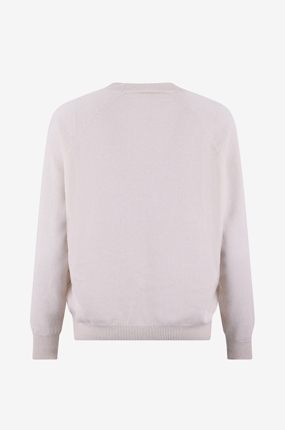 PESERICO Pull à col rond en laine vierge soie et cachemire mélangé Femme Beige clair 2