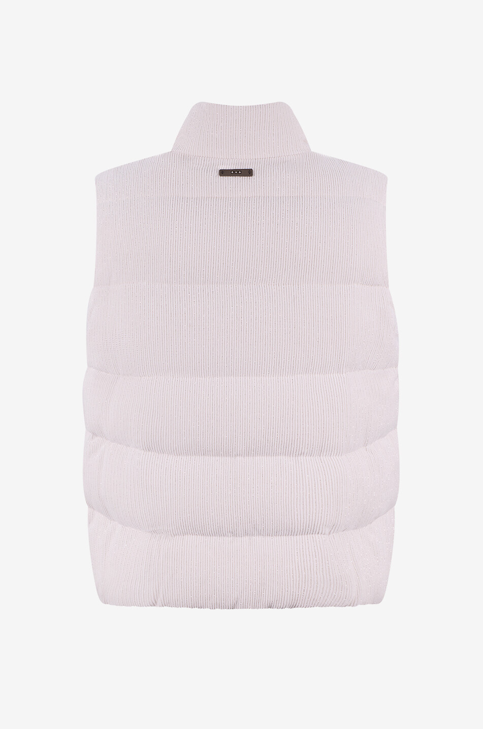PESERICO Ärmelloser Steppweste mit Stehkragen aus Cord Damen BEIGE 2
