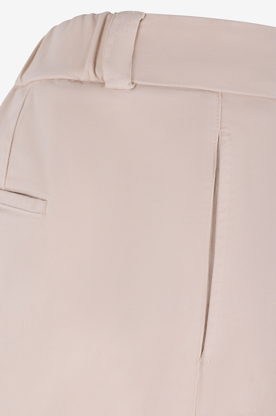 PESERICO Carrot-fit elasticated-waist blended cotton trousers Women BEIGE 3