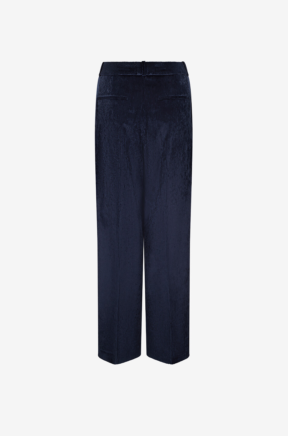 PESERICO Gerade Weithose aus Cord mit Strasssteinen Damen BLAU 2