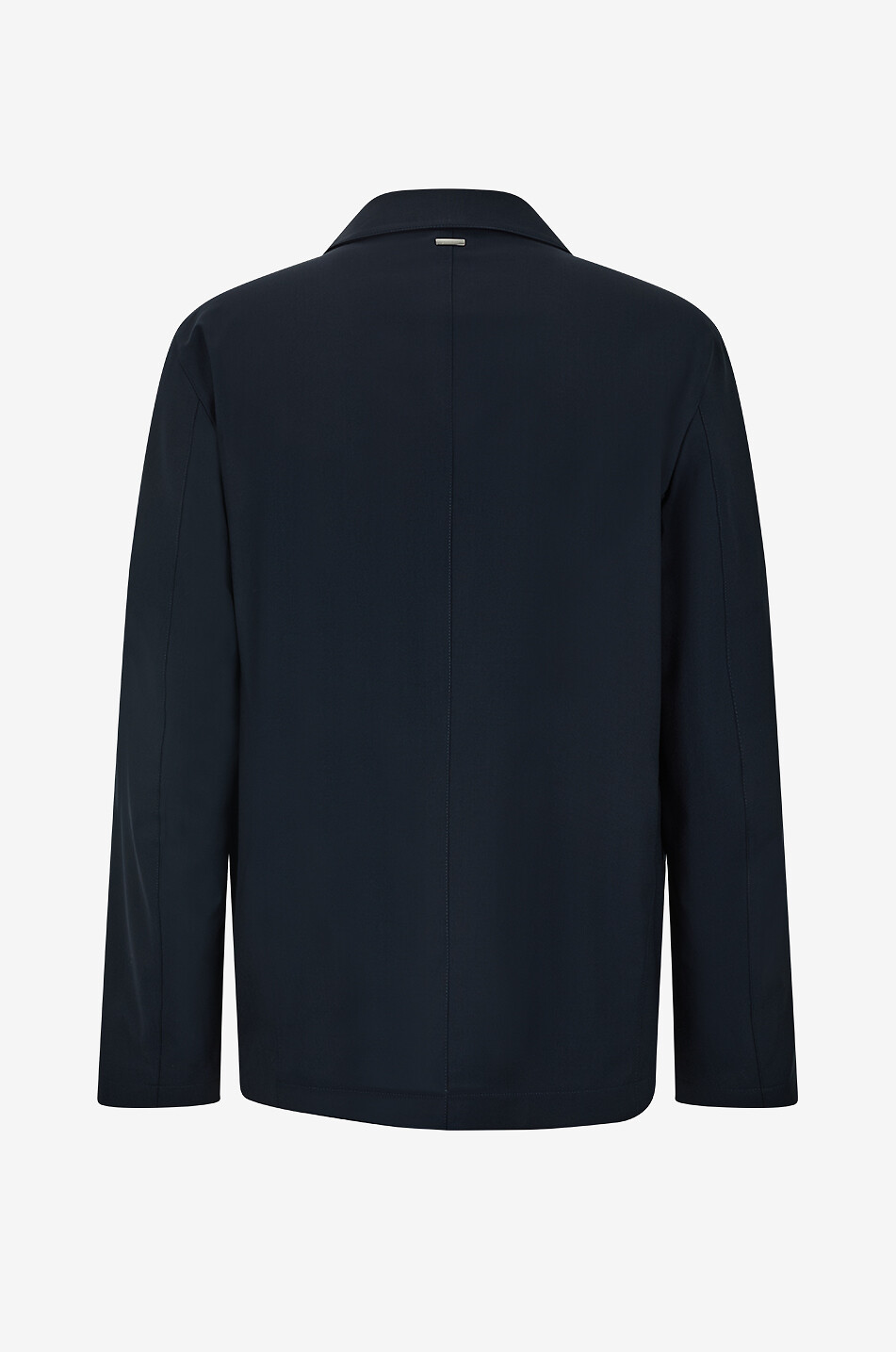 HERNO Straight open-collar lightweight blended wool jacket Men DARK BLUE 2
