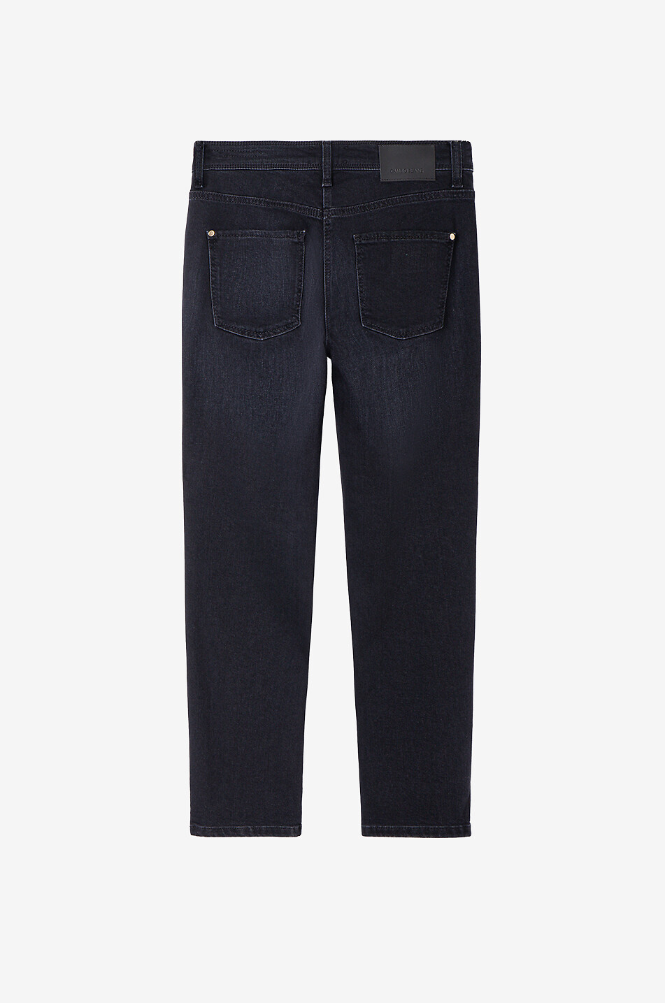 CAMBIO Jean slim en denim délavé Piper Short Femme NOIR 2