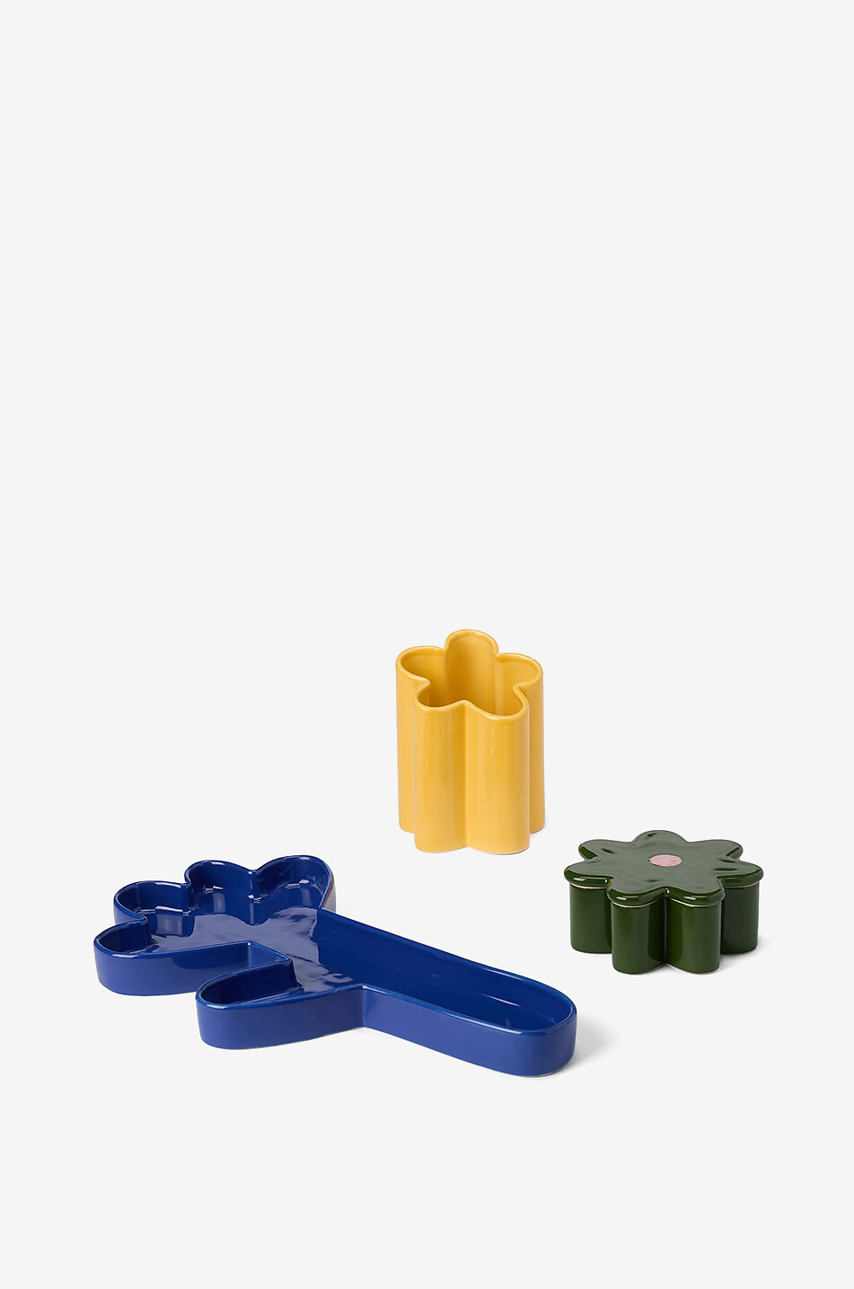 Dreier-Set Bürozubehör aus glasiertem Steinzeug Oddments Set D