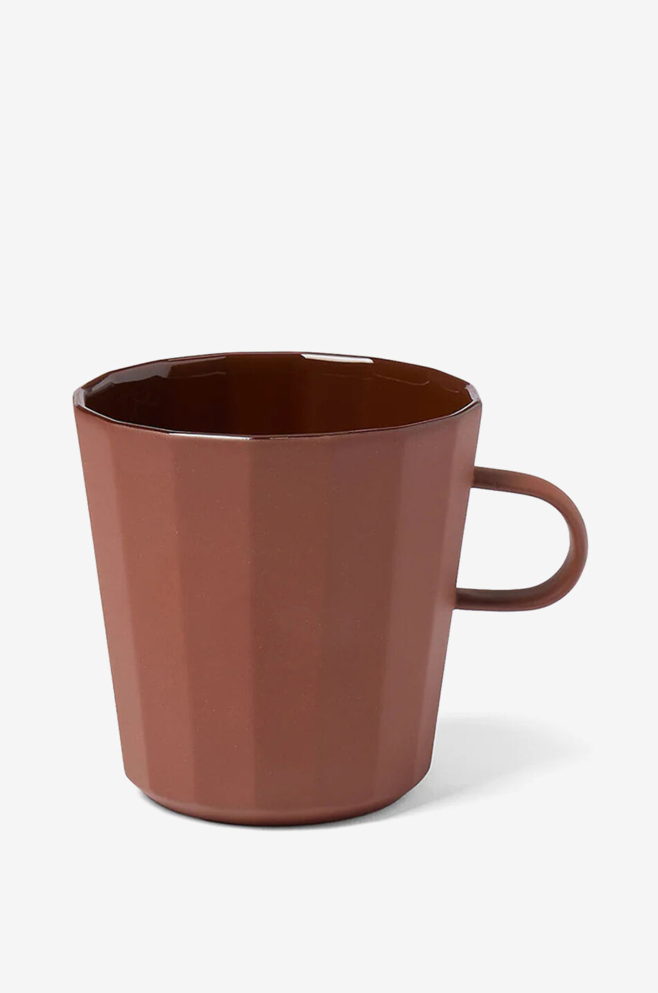 Lot de deux mugs en porcelaine striée Fade - H8,5