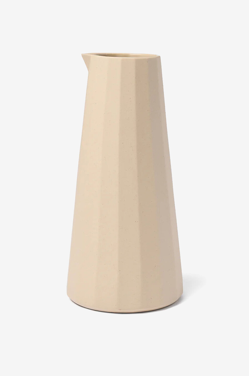 THE CONRAN SHOP Facettierte Porzellankaraffe Fade H22.5 Haus BEIGE 1