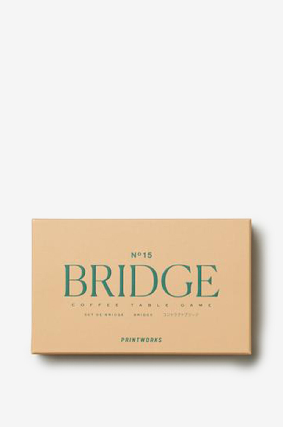 Jeu de bridge avec cartes à motifs géométriques et bloc-notes
