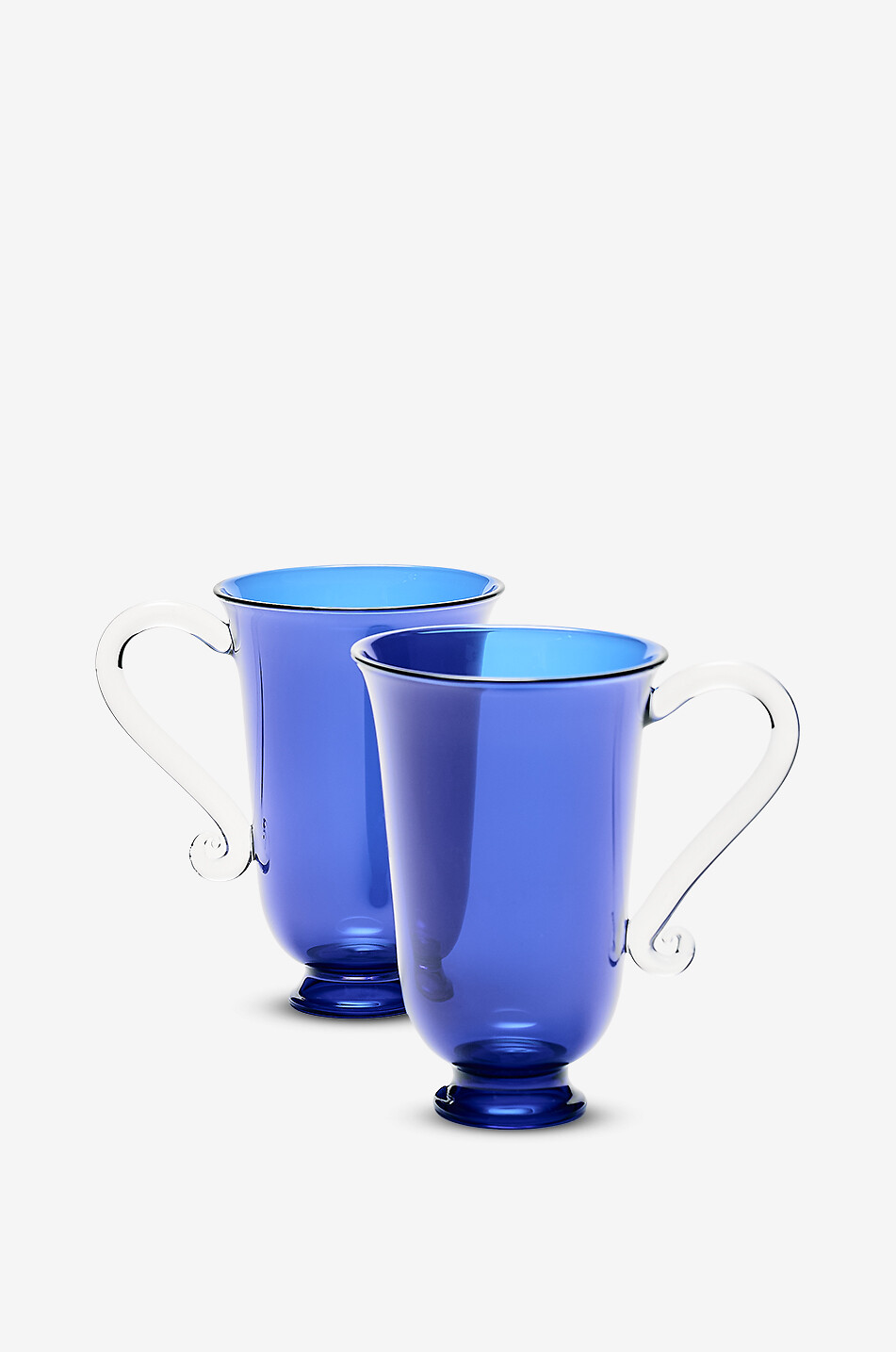 SOPHIE LOU JACOBSEN Borosilicate glass large handled mugs set of two Home MULTI COLOURED 2