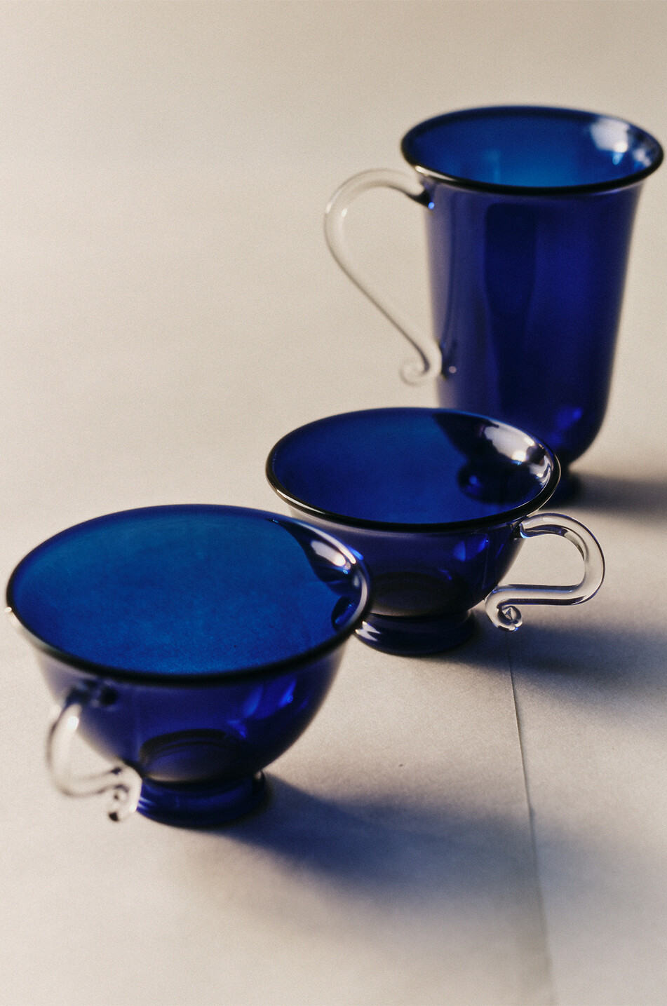 SOPHIE LOU JACOBSEN Borosilicate glass large handled mugs set of two Home MULTI COLOURED 3