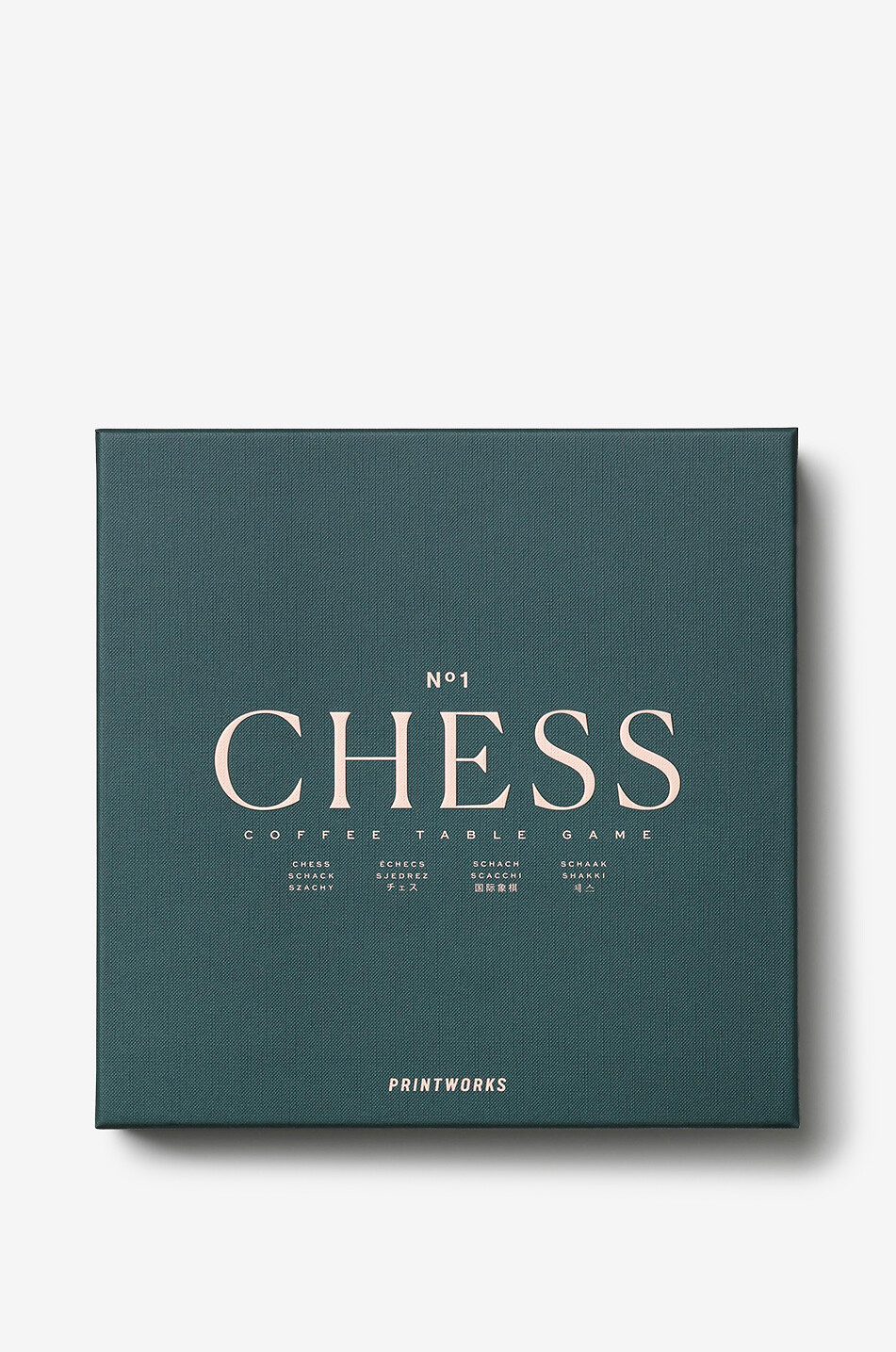 PRINTWORKS Jeu d'échecs en bois avec pièces Classic - Chess Maison VERT 1