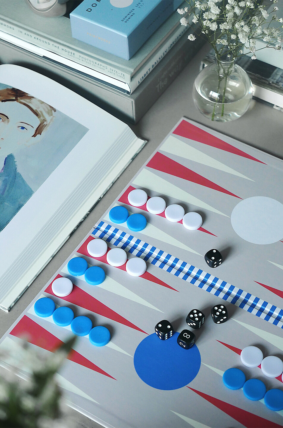 PRINTWORKS Acrylic and paper backgammon set Home MULTI COLOURED 4
