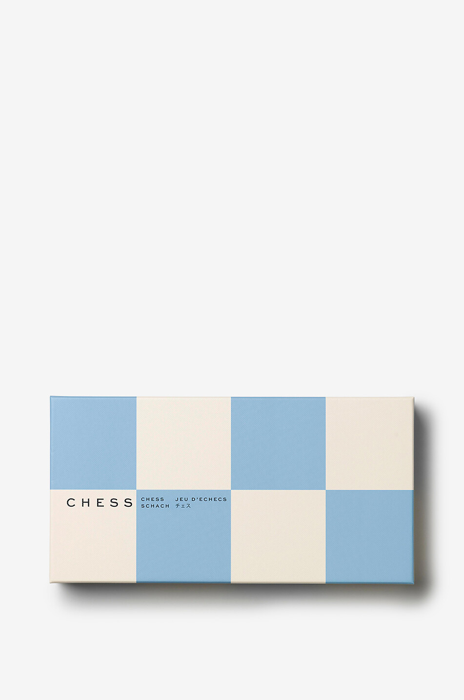 Chess set with wooden board and pieces