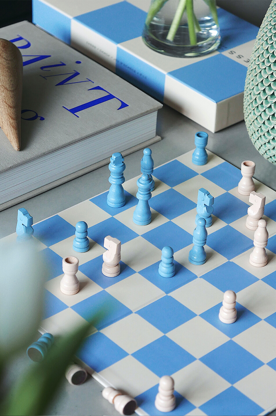 PRINTWORKS Chess set with wooden board and pieces Home MULTI COLOURED 6