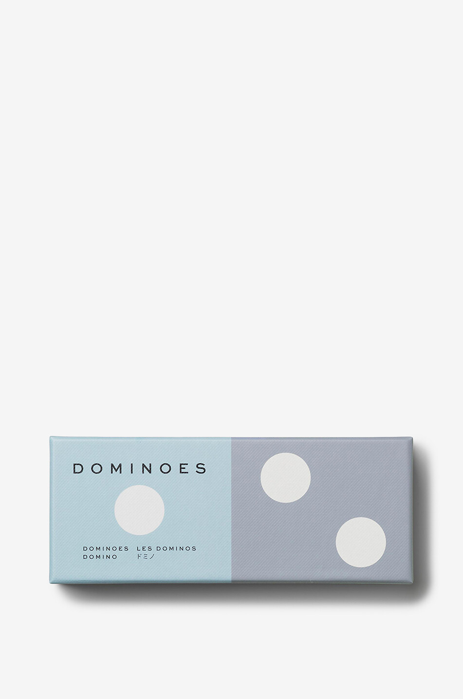 PRINTWORKS Wooden dominoes set with storage box Home BLUE 1