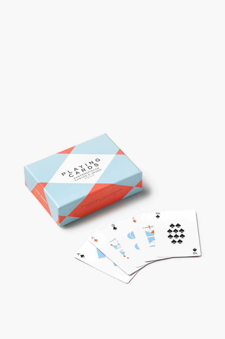 PRINTWORKS Lot de deux jeux de cartes à jouer à motif losange Maison MULTICOLORE 2