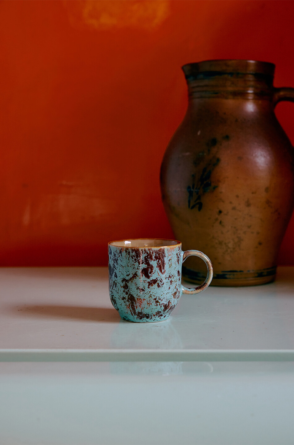 HKLIVING 70s Ceramics set of 4 stoneware coffee cups - H8 Home MULTI COLOURED 1 5
