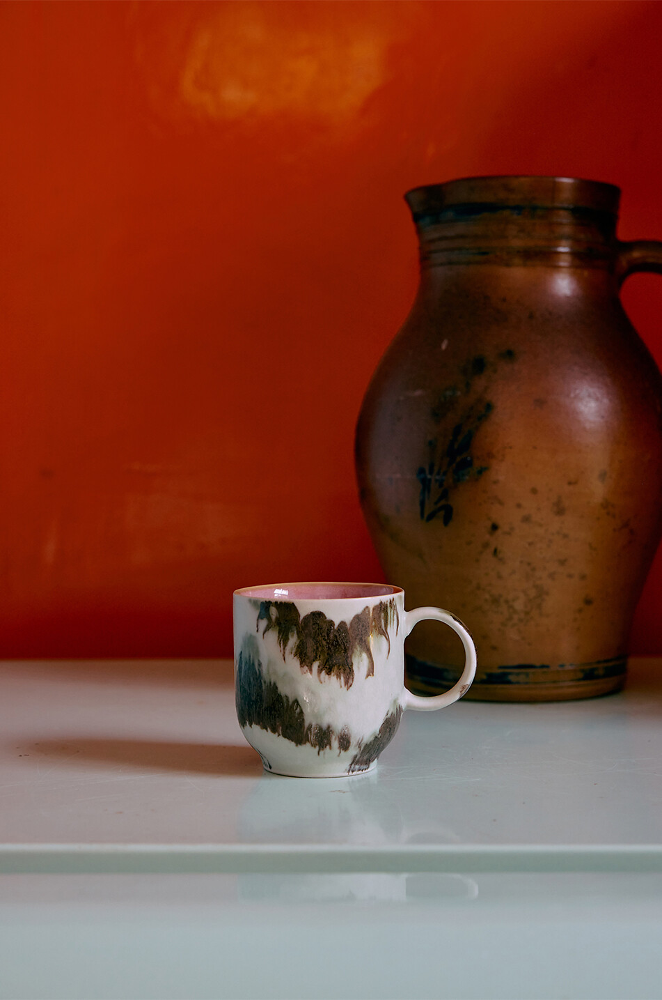HKLIVING 70s Ceramics set of 4 stoneware coffee cups - H8 Home MULTI COLOURED 1 6