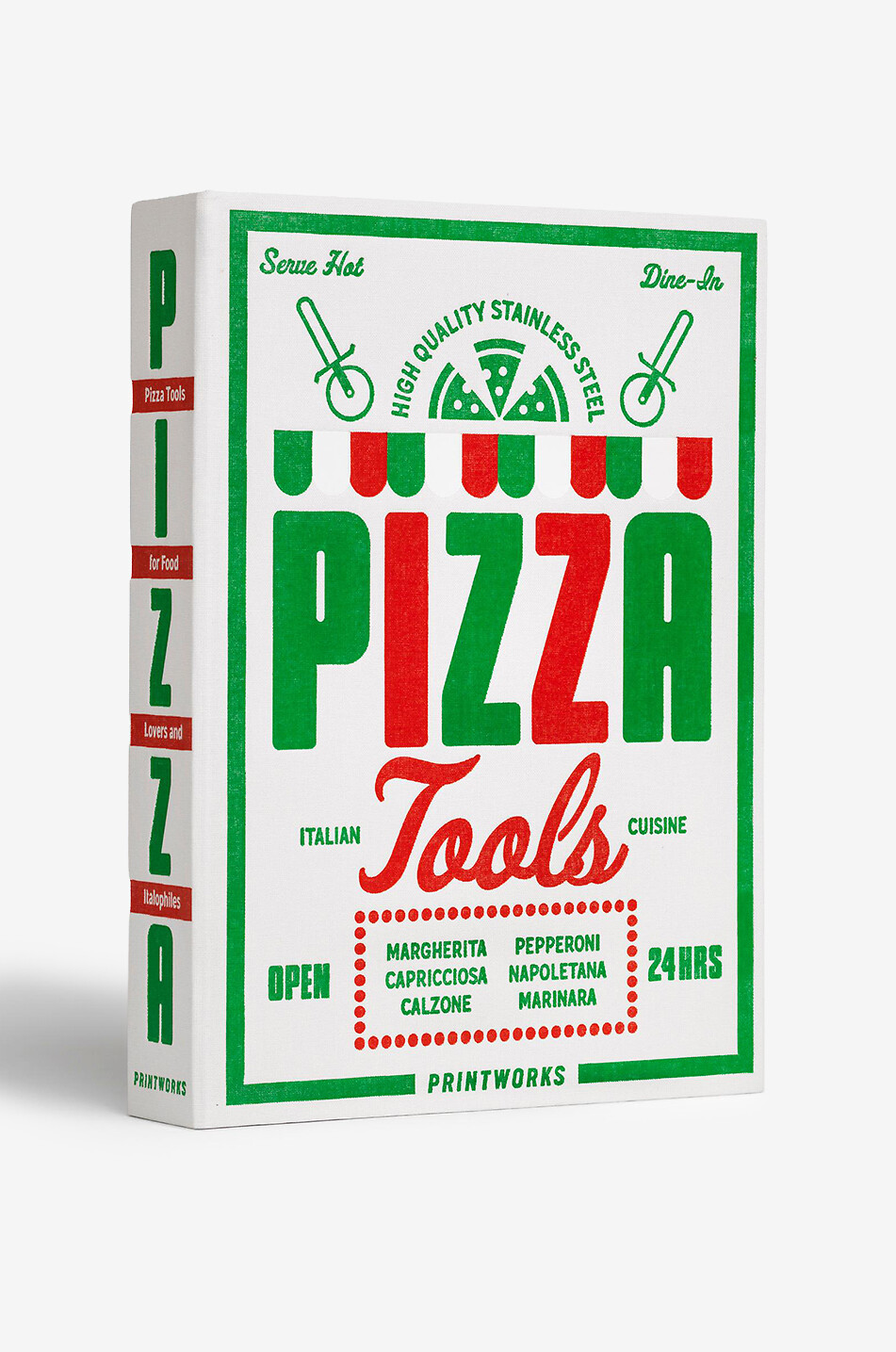 PRINTWORKS Lot de deux ustensiles à pizza en acier inoxydable Maison BLANC 7