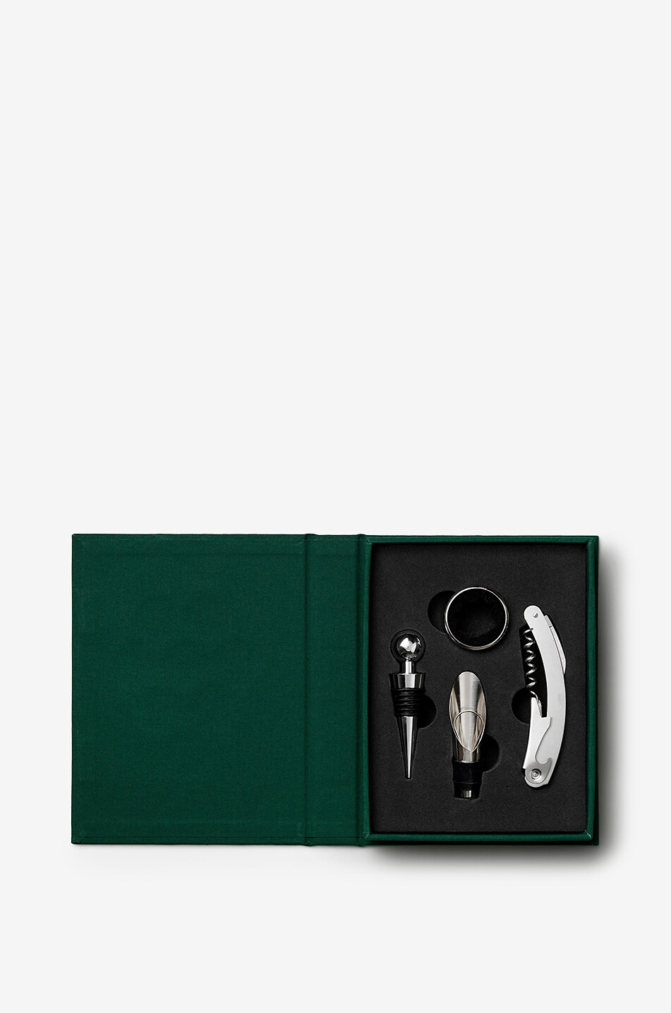 PRINTWORKS Wine accessories gift set in steel with corkscrew Home GREEN 2