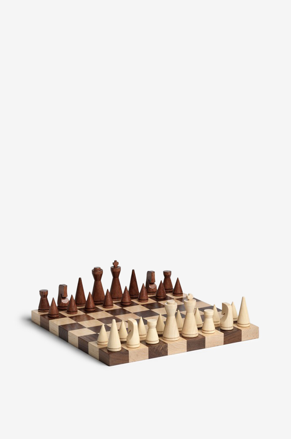 PRINTWORKS Jeu d'échecs en bois avec pièces tournées The Minimalist Maison BEIGE 8