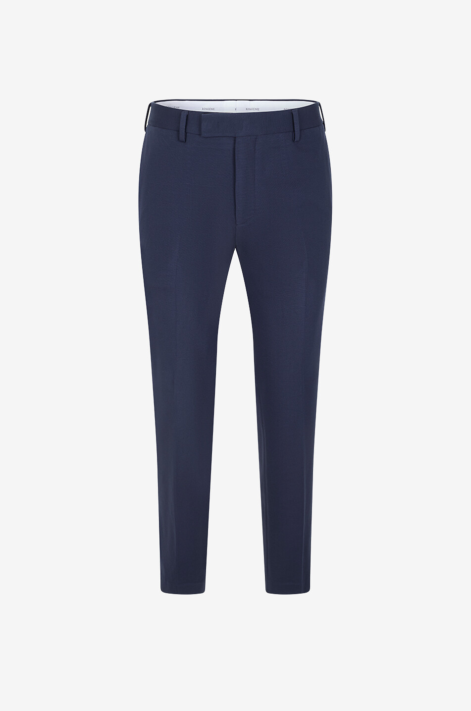 Straight-leg blended viscose trousers