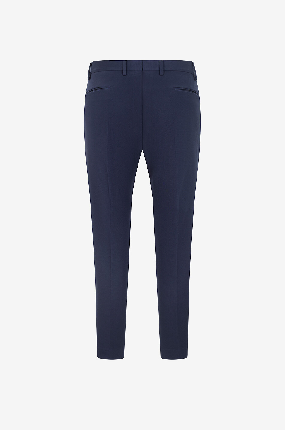 BONGENIE Straight-leg blended viscose trousers Men DARK BLUE 2