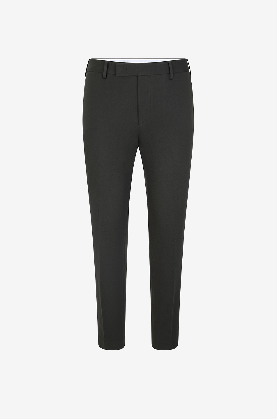 BONGENIE Straight-leg blended viscose trousers Men DARK BROWN 1