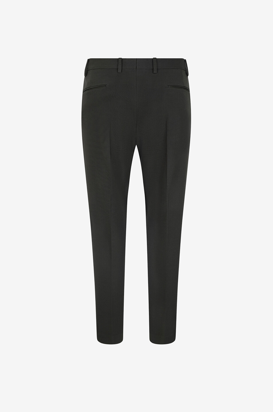 BONGENIE Straight-leg blended viscose trousers Men DARK BROWN 2