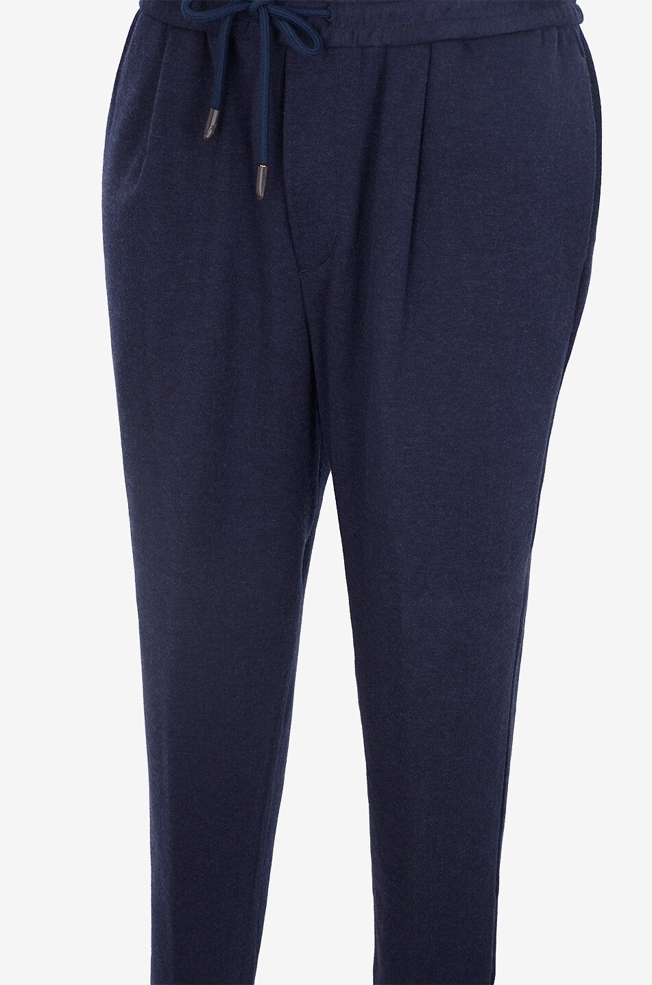 JACOB COHEN Daniel cotton flannel and cashmere joggers Men DARK BLUE 3