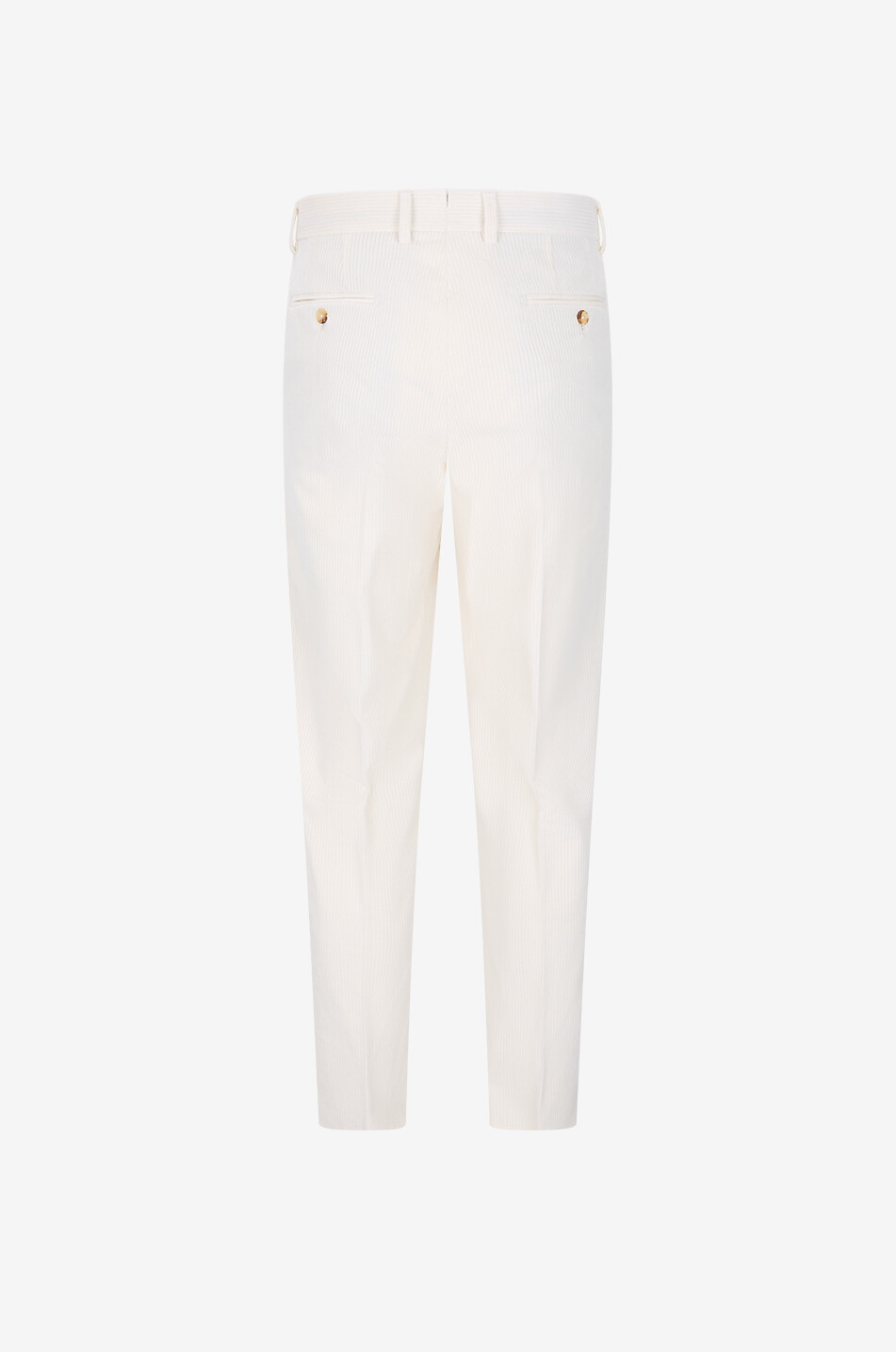 MAURIZIO BALDASSARI Straight-leg mixed cotton corduroy trousers Men EGGSHELL 2