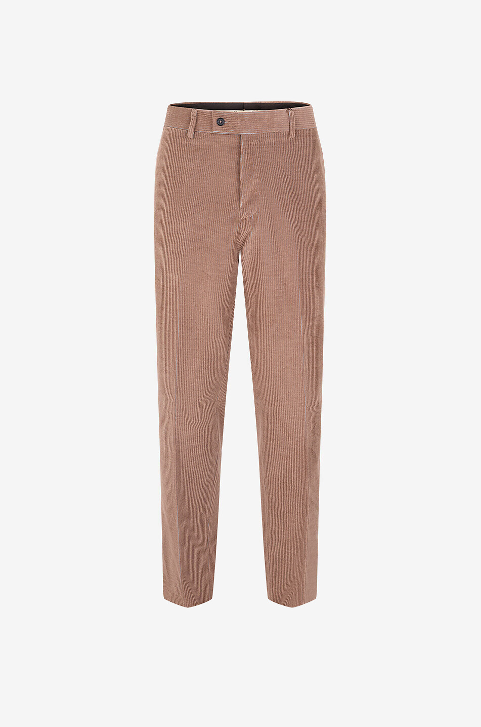 Straight-leg mixed cotton corduroy trousers