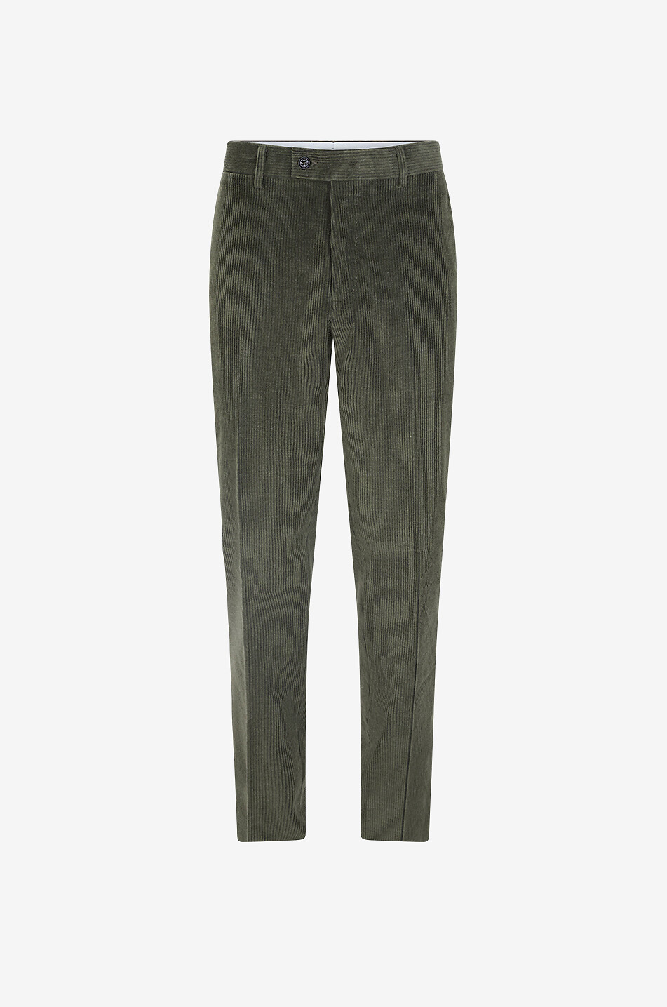 Straight-leg mixed cotton corduroy trousers