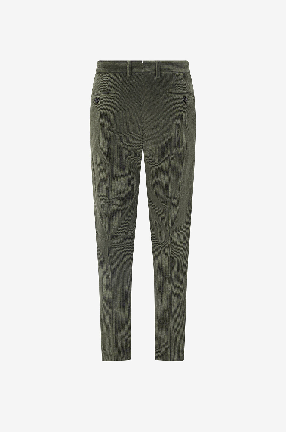 MAURIZIO BALDASSARI Straight-leg mixed cotton corduroy trousers Men MEDIUM GREEN 2