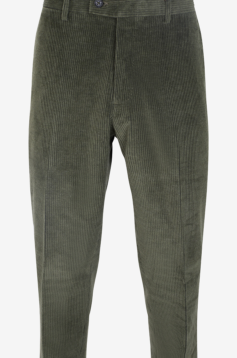 MAURIZIO BALDASSARI Straight-leg mixed cotton corduroy trousers Men MEDIUM GREEN 3