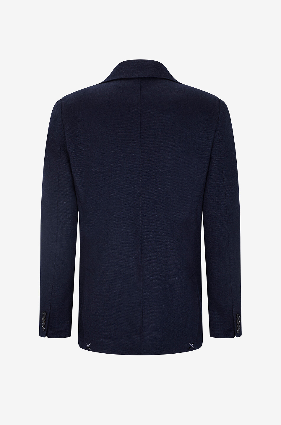 MAURIZIO BALDASSARI Gerader Blazer aus Kaschmir und Leinen Herren DUNKELBLAU 2