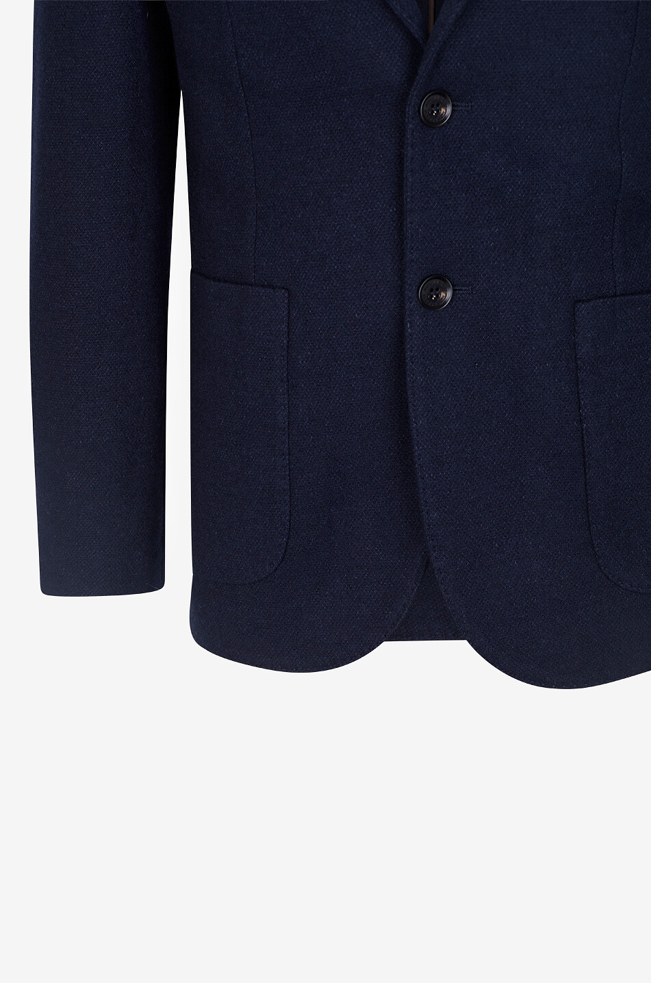 MAURIZIO BALDASSARI Gerader Blazer aus Kaschmir und Leinen Herren DUNKELBLAU 3