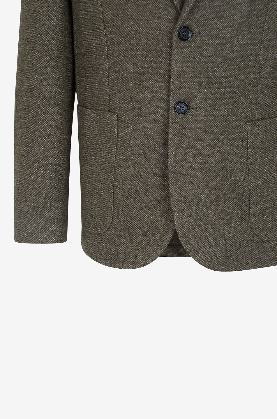 MAURIZIO BALDASSARI Gerader Blazer aus Kaschmir und Leinen Herren MITTELGRÜN 3
