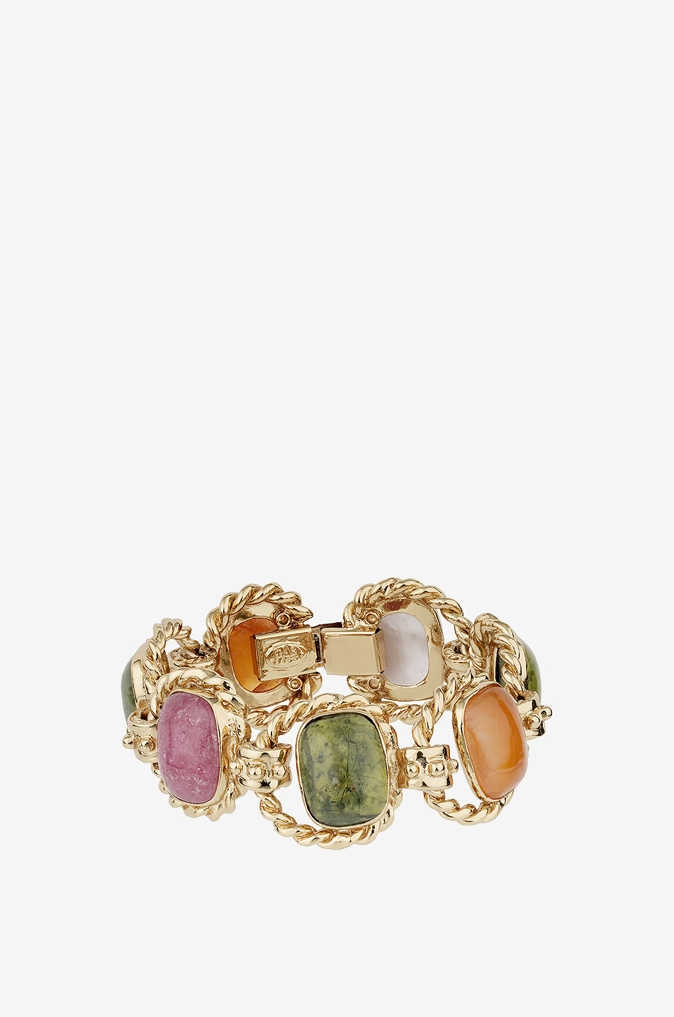 GAS BIJOUX Amarante PM gold-tone bracelet with semi-precious stones Women MULTI COLOURED 3
