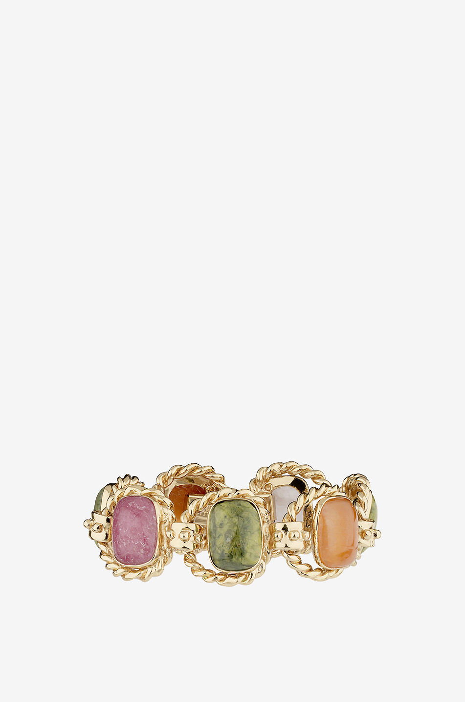 Amarante PM gold-tone bracelet with semi-precious stones