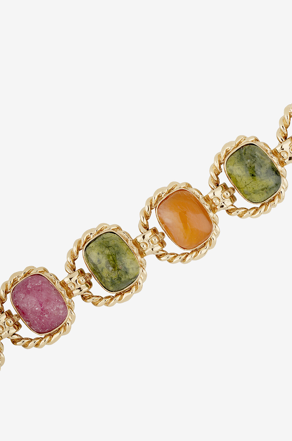 GAS BIJOUX Amarante PM gold-tone bracelet with semi-precious stones Women MULTI COLOURED 2